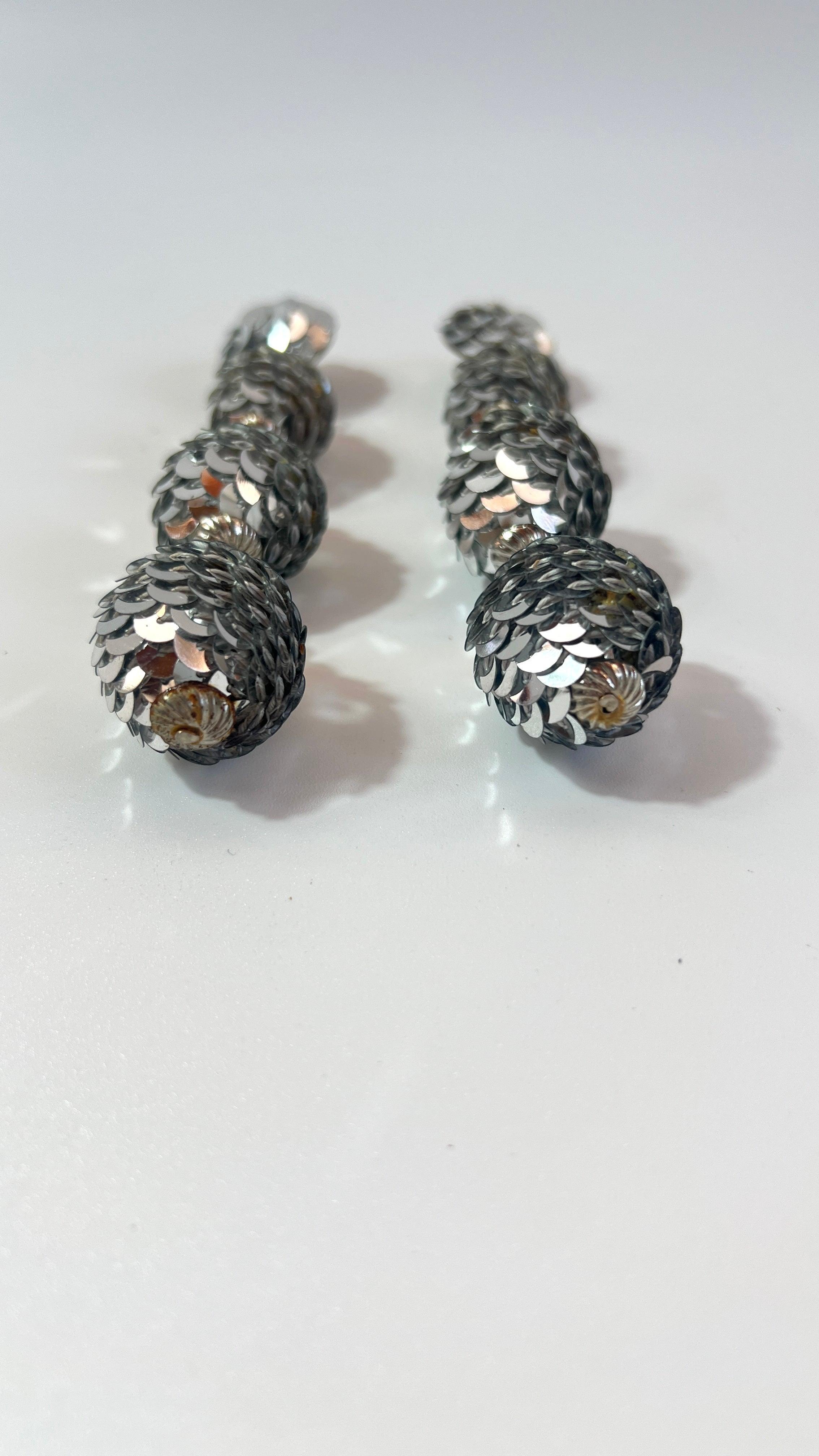 DISCOBALL SEQUIN CLIP EARRINGS - L'Officina General Store