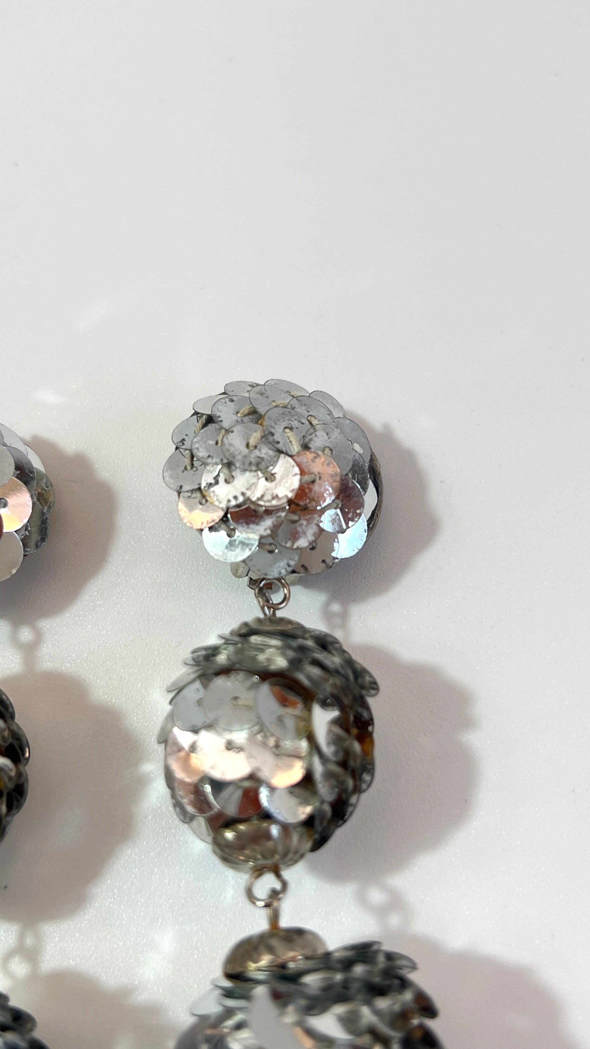 DISCOBALL SEQUIN CLIP EARRINGS - L'Officina General Store