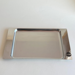 Italian design stainless steel rectangular tray