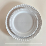 Close-up of fine Italian porcelaine texture