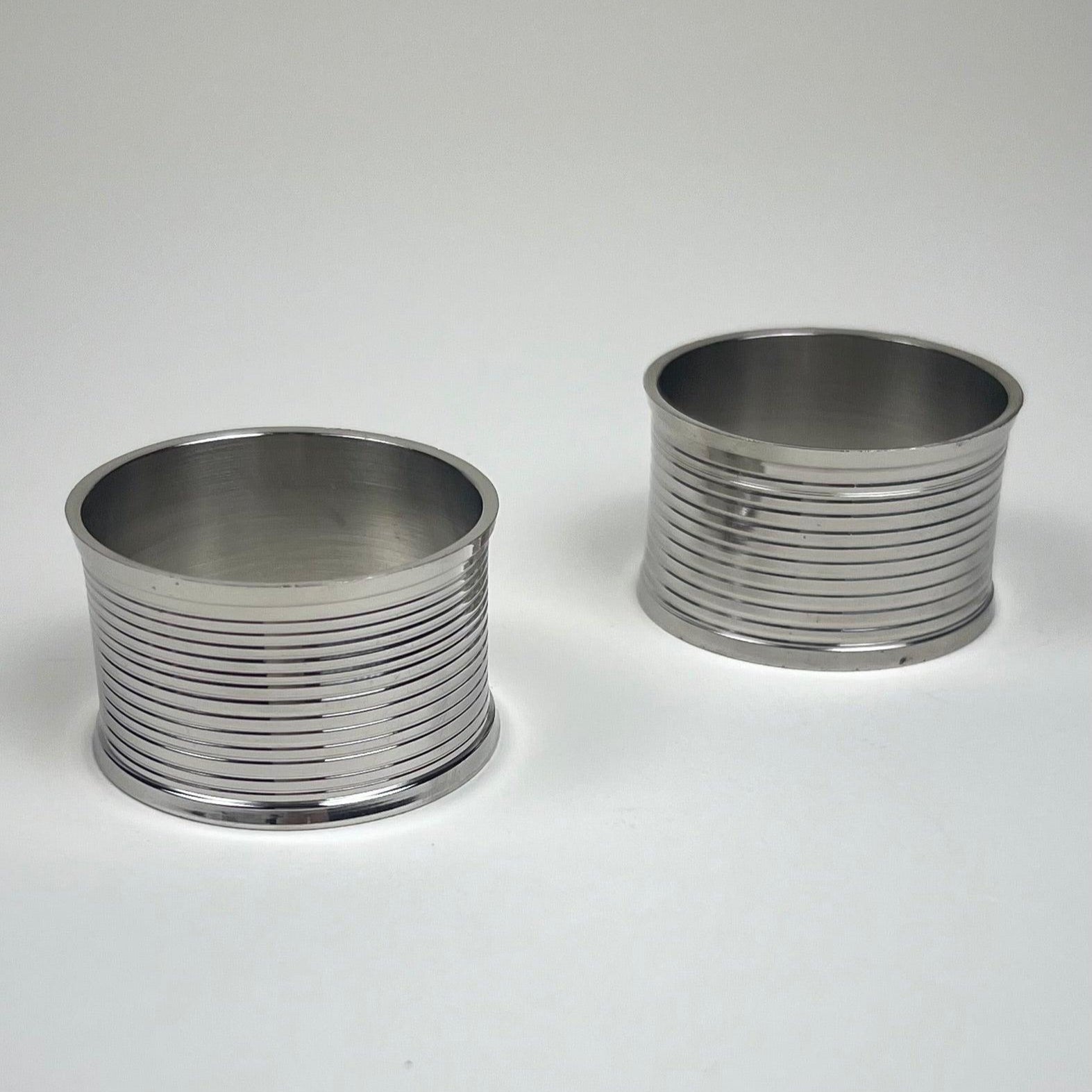 SET OF 2 | STAINLESS STEEL NAPKIN RINGS - L'Officina General Store