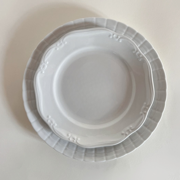 Elegant table setting with bespoke porcelain plates
