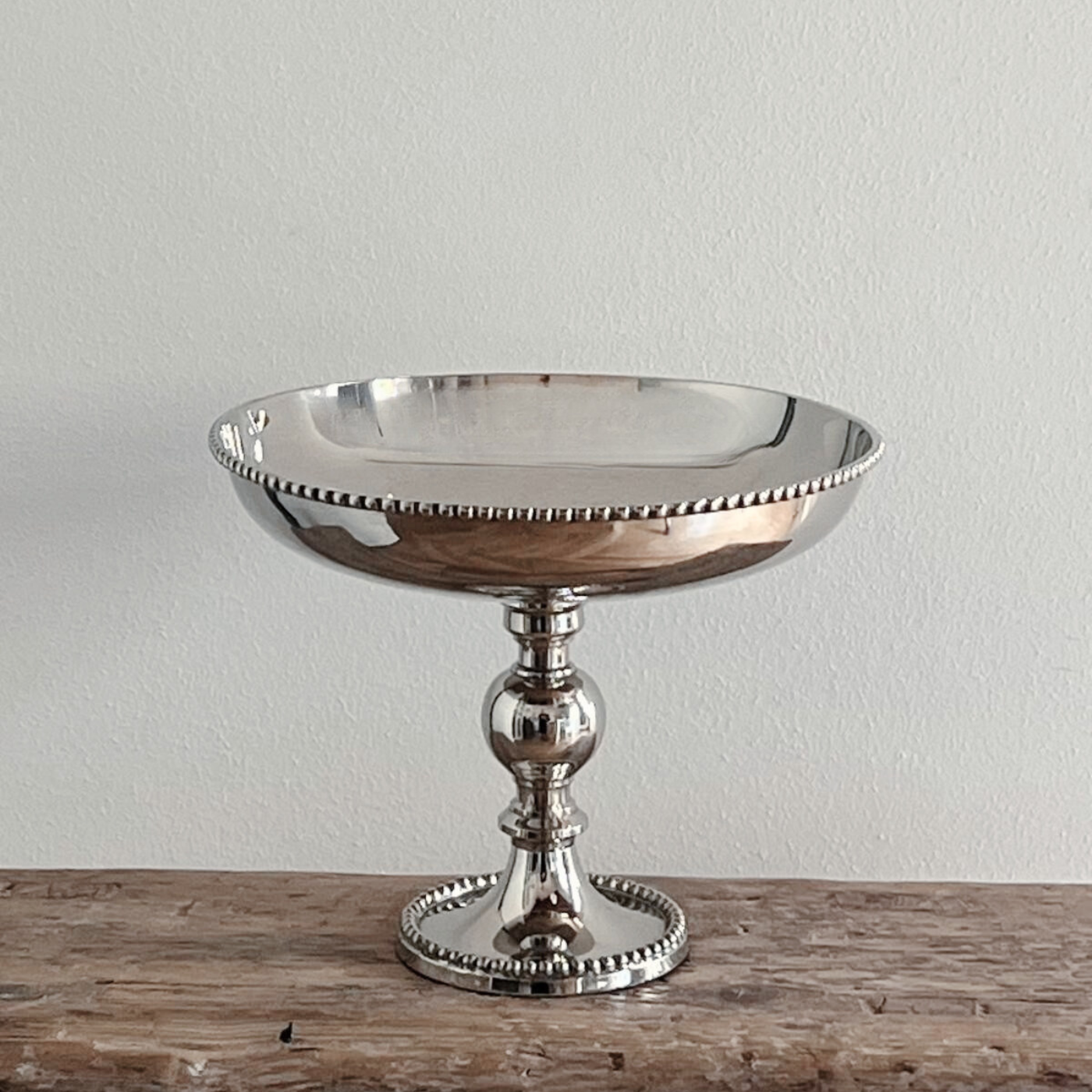 Metal Cake stand with Beaded Design