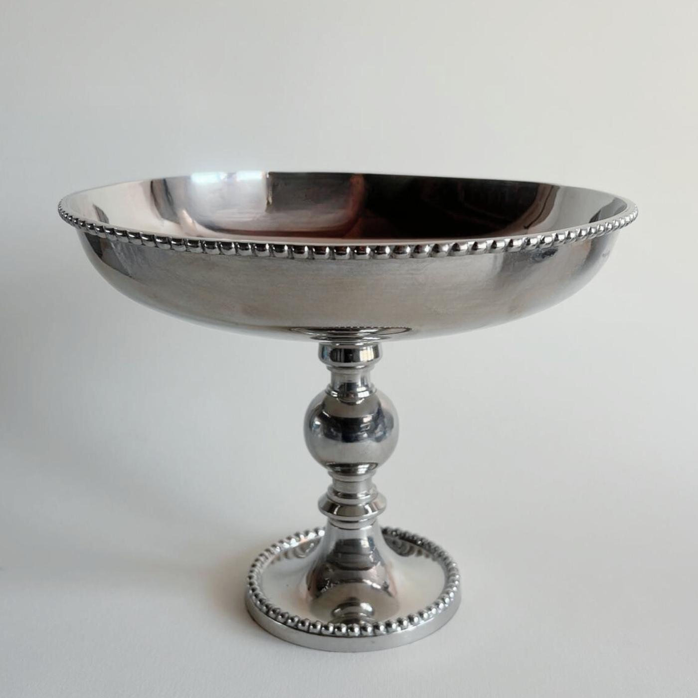 Metal Cake stand with Beaded Design
