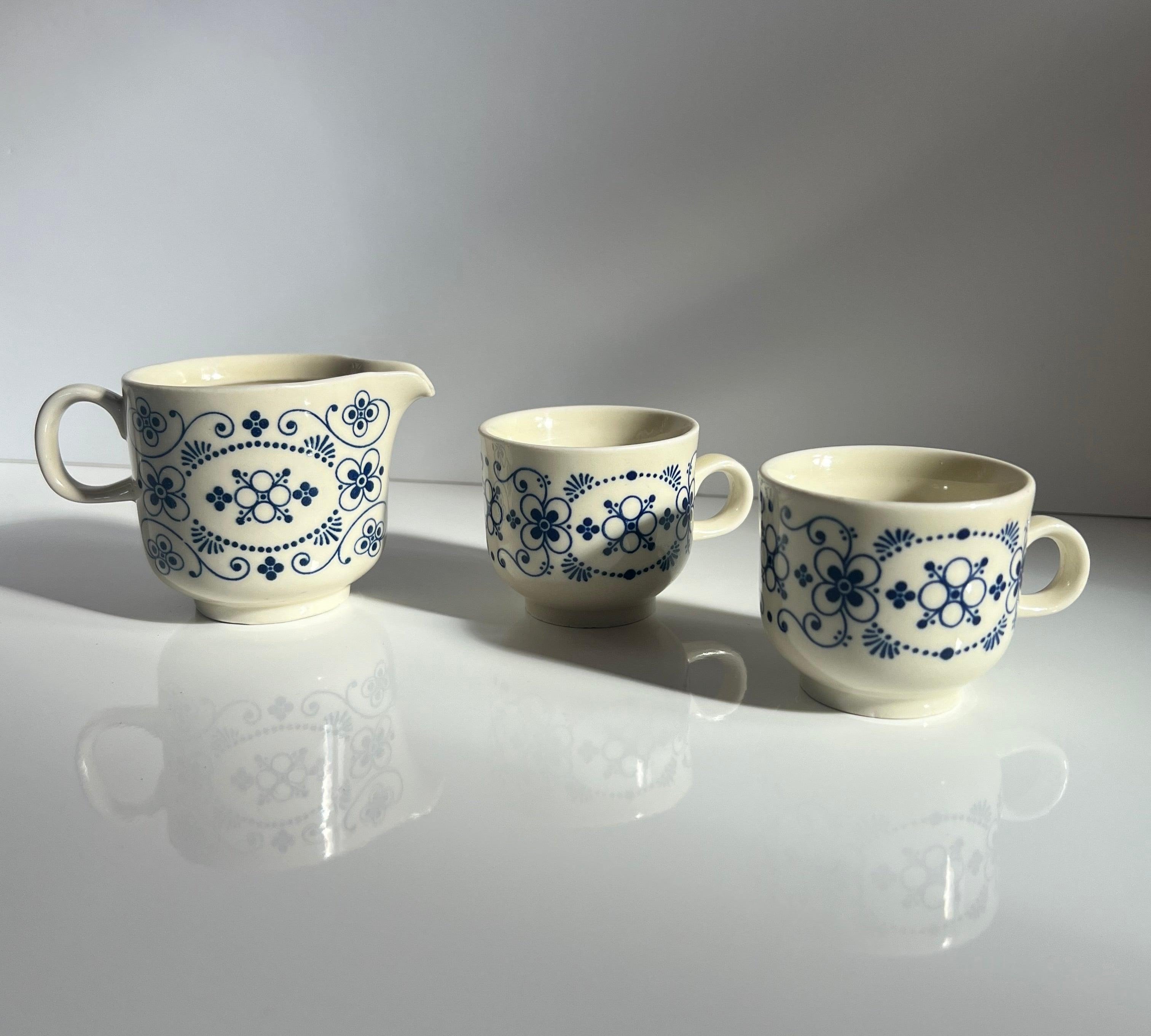 COLDITZ I ESPRESSO SET: 2 CUPS AND CREAMER - L'Officina General Store