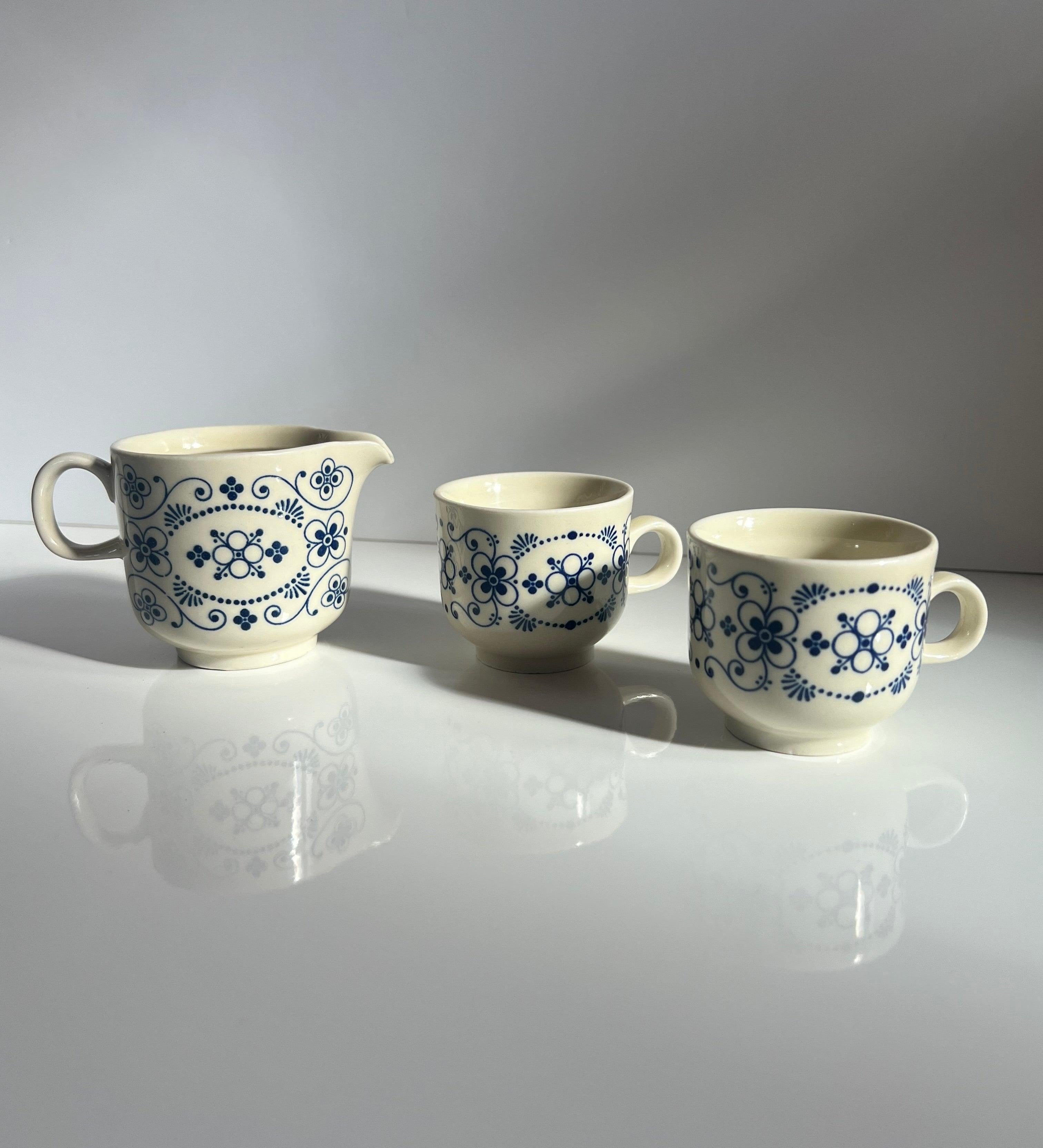 COLDITZ I ESPRESSO SET: 2 CUPS AND CREAMER - L'Officina General Store