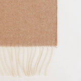 Cashmere Merino Wool Throw Blanket | Light Camel · 200 × 140 cm