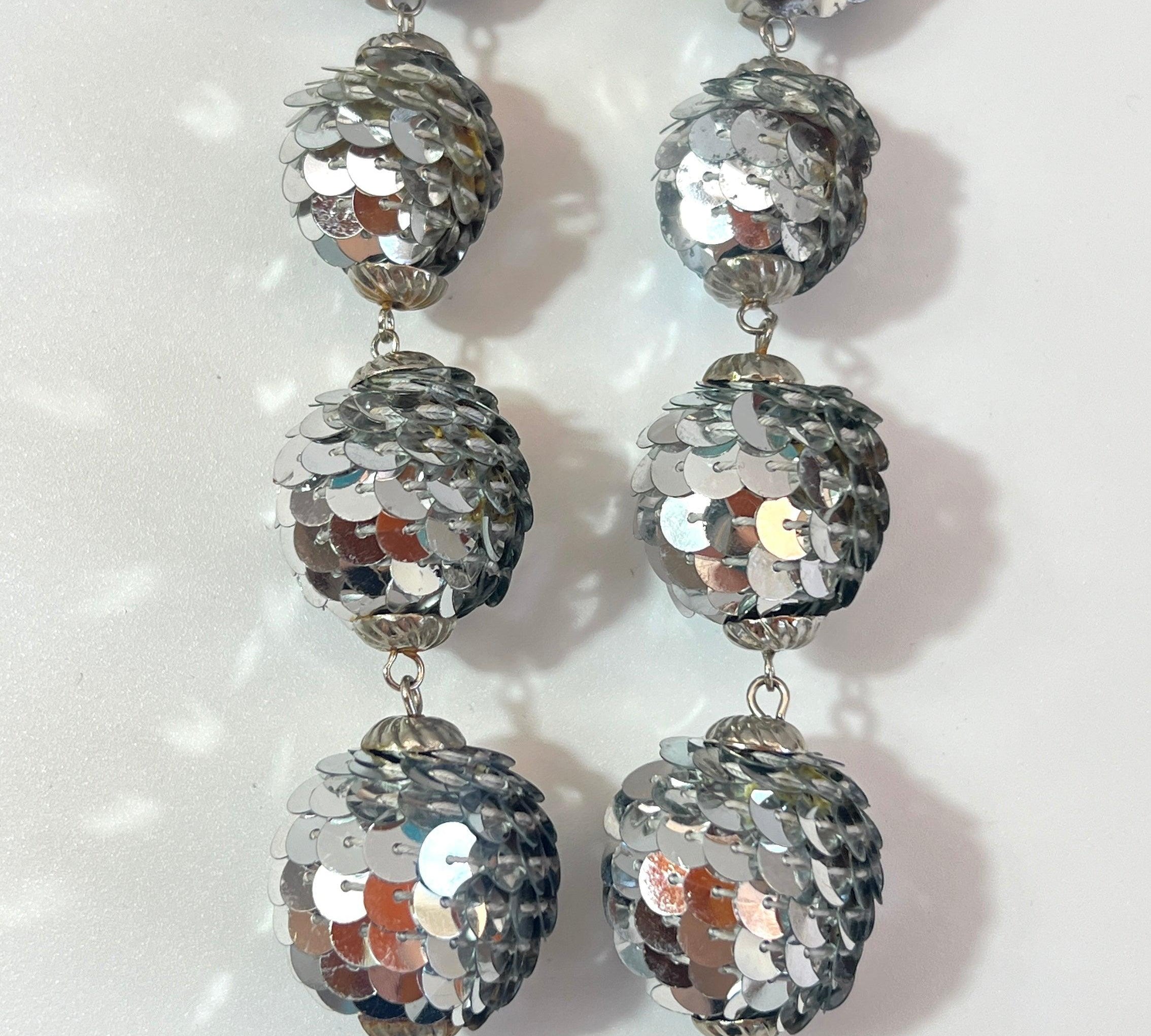 DISCOBALL SEQUIN CLIP EARRINGS - L'Officina General Store