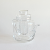 Glass Ice Tea Lemonade Jug 3-piece set · swirl detail · clear glass · L'Officina General Store