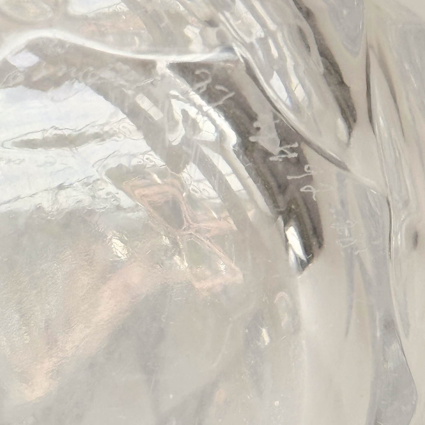 Orrefors Haga crystal vase, 24 cm, alternate view