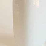 German Scherzer porcelain vase in bone-white matte finish, restrained rectangular design