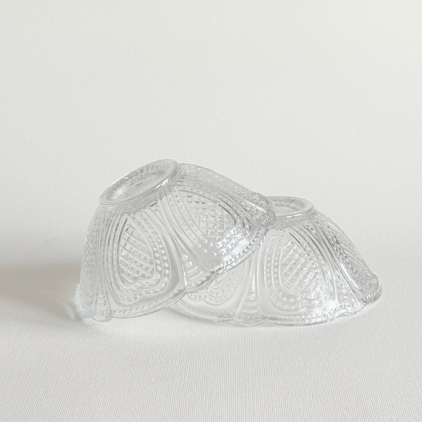 Ciotole Hobnail Bolla in Vetro | Set di 3