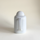 Post-modern Bavarian teapot in glazed white porcelain, 750 ml, Mitterteich, made in Germany