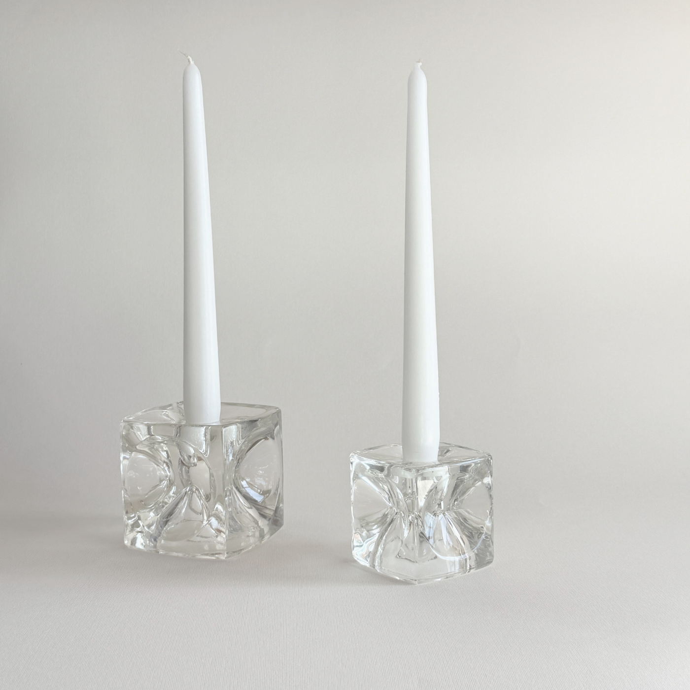 Cubes en verre Rudolf Jurnikl | Lot de 2 · Années 1970