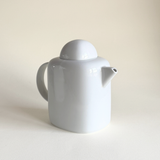L'Officina Pre-Loved Mitterteich porcelain teapot, restrained white form for a shelf or the table