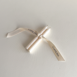 Palm Wax Small Taper Candles | Pearlised Ivory · Set of 2