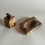 Brown Onyx Smoking Set