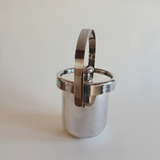 Mid-century silver ice bucket showing subtle patina