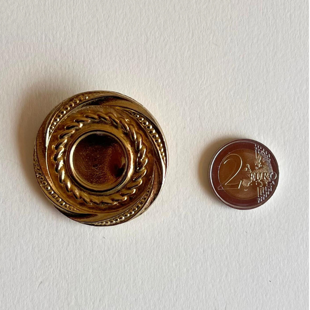 Yves Saint Laurent Givenchy style golden earrings