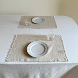 Set de Table en Lin Frangé