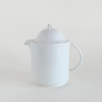 White ceramic teapot lion motif · 1980s design reference · L'Officina General Store