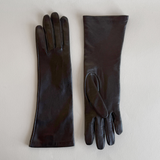 Italian Leather and Silk Long Gloves I Made in Tuscany
