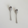 IMCO polished stainless steel coffee spoons, set of 2, 1970s Italian design