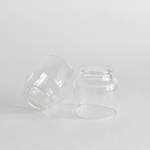 Italian glass tumblers set of 2 · full view · Very Good condition · L'Officina General Store