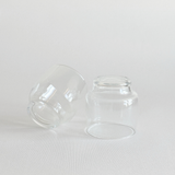 Italian glass tumblers set of 2 · full view · Very Good condition · L'Officina General Store