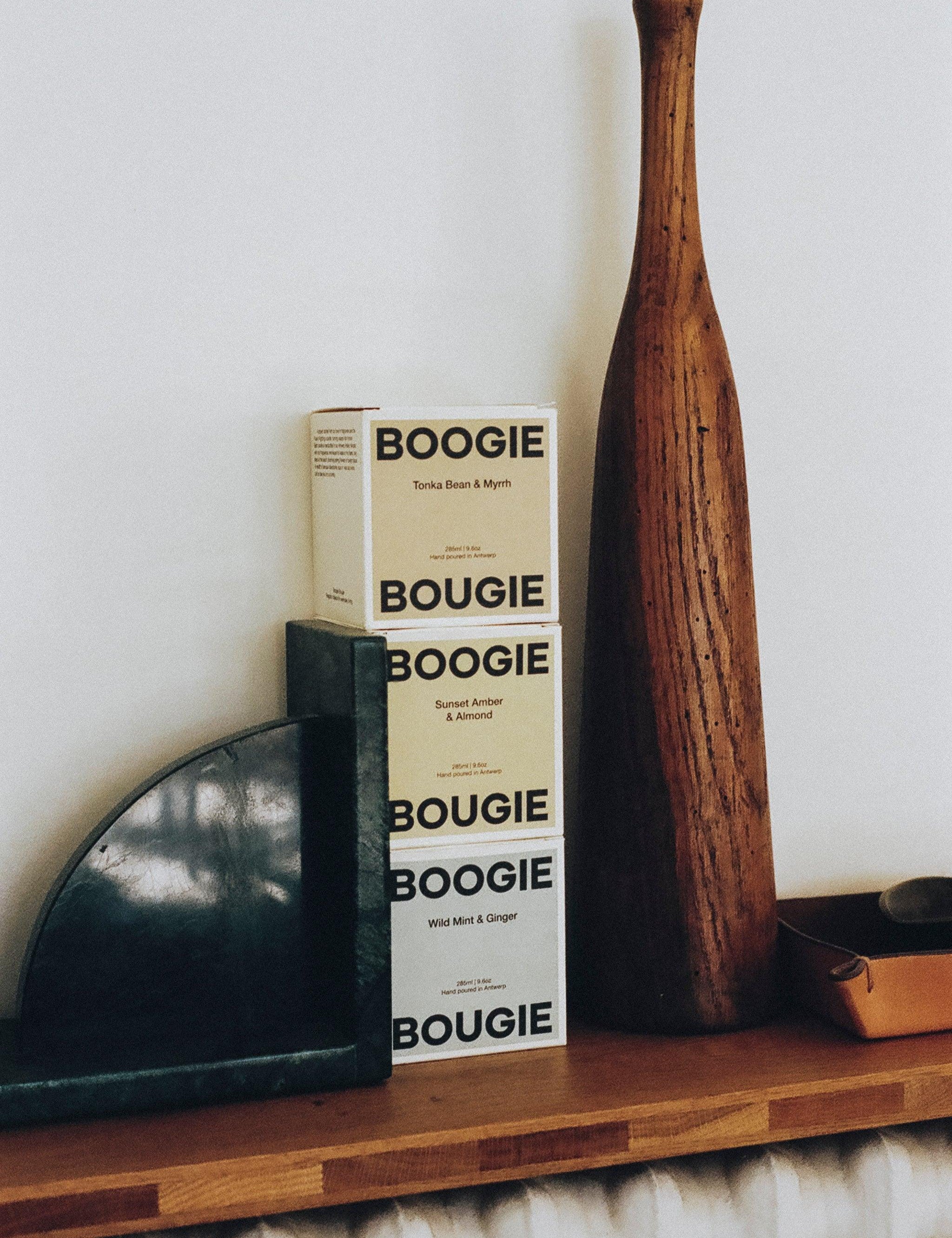 BOOGIE BOUGIE I WILD MINT & GINGER I Eco-friendly Soy Wax Candle - L'Officina General Store