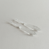 Ornement Goutte en Cristal | Verre de Lustre Recyclé · Lot de 2