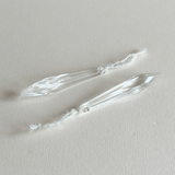 Ornement Goutte en Cristal | Verre de Lustre Recyclé · Lot de 2