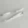 Stalactite clear glass Christmas ornaments, set of 2, from 1950s Italian chandeliers, by L'Officina