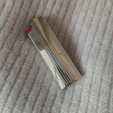 Sterling Silver 925 Maxi Bic Lighter Stripe Case I Made in Italy