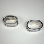 SET OF 2 | SILVER NAPKIN RINGS - L'Officina General Store