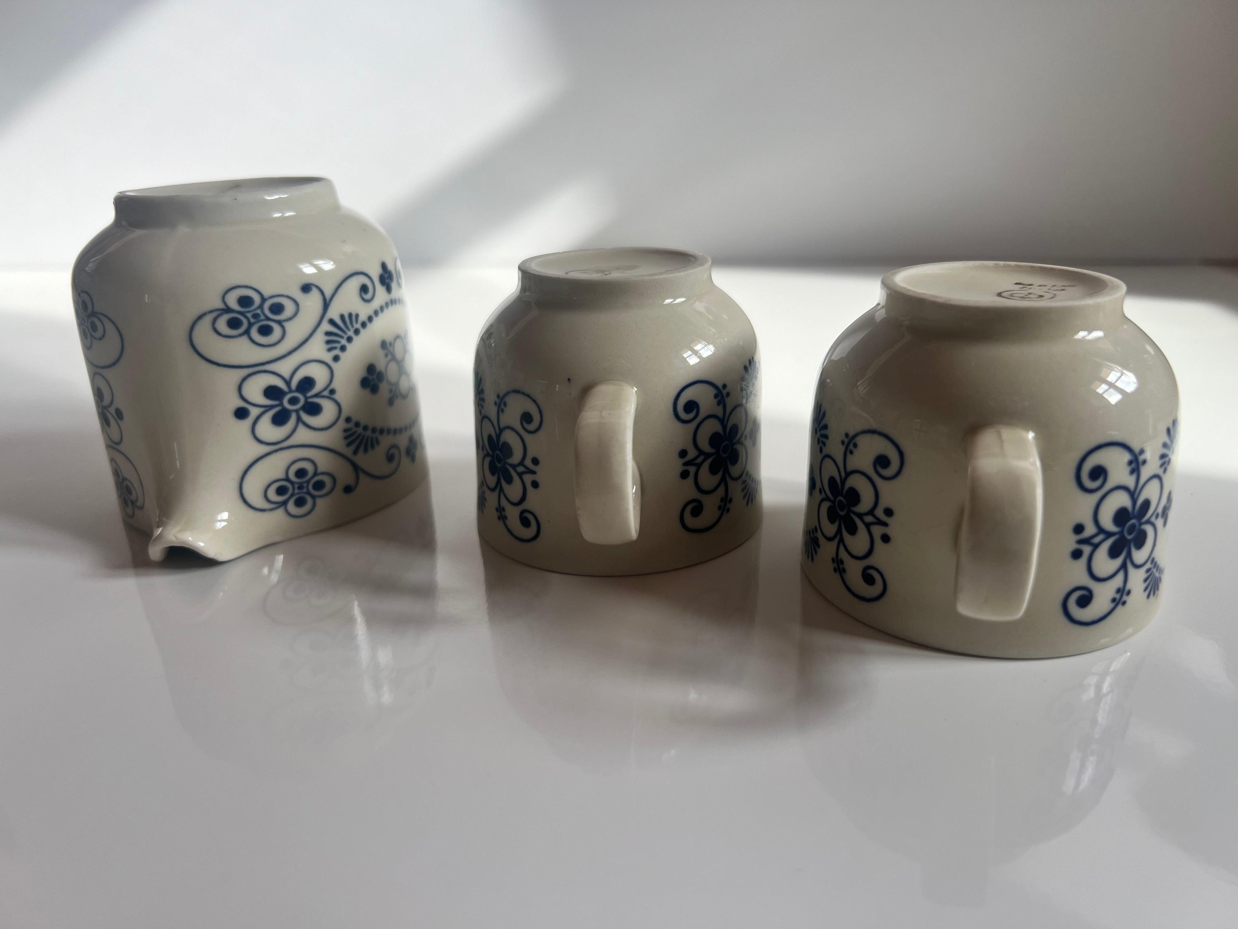 COLDITZ I ESPRESSO SET: 2 CUPS AND CREAMER - L'Officina General Store