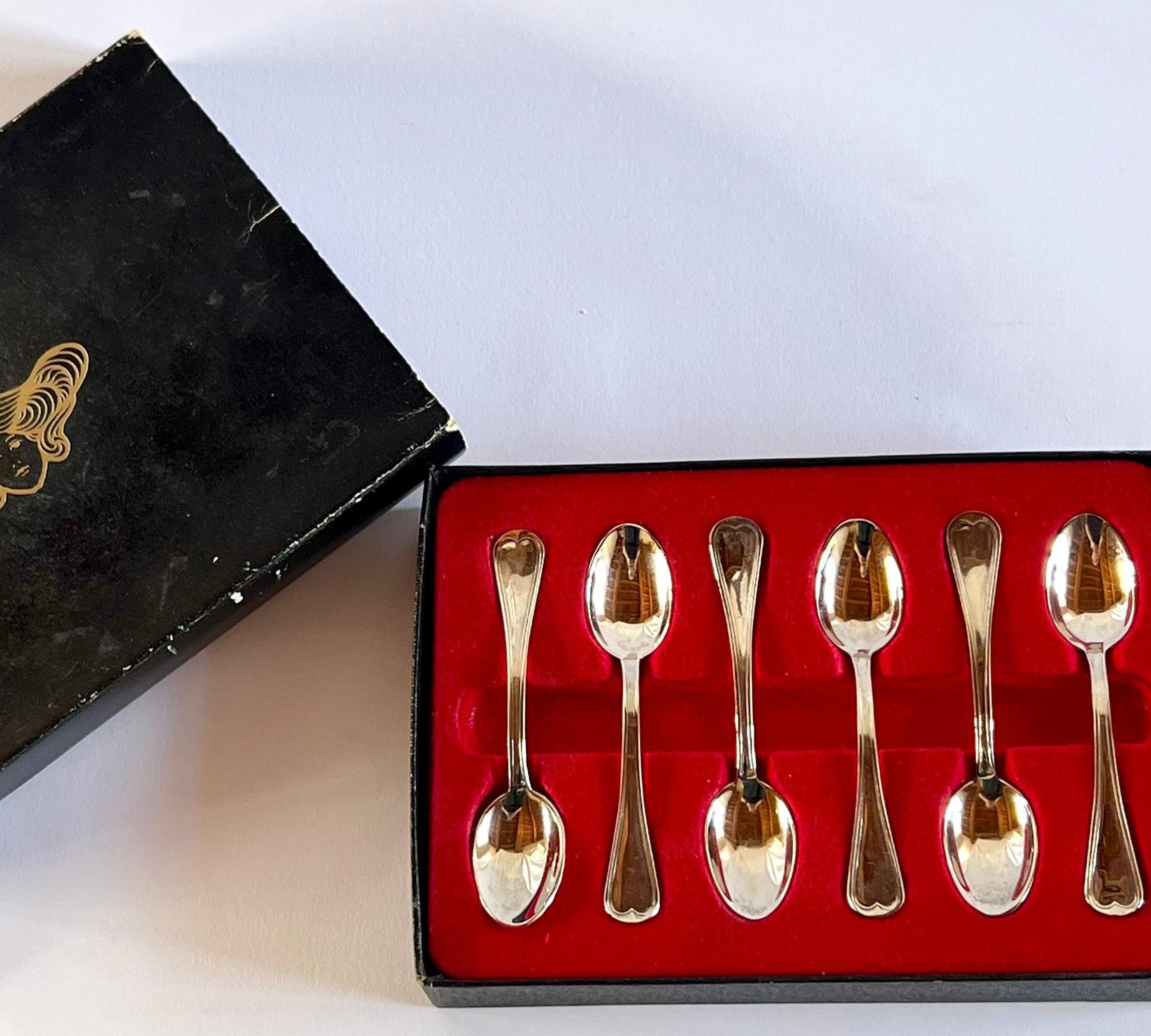 SET OF 6 I Silver plated Tea Spoons - L'Officina General Store