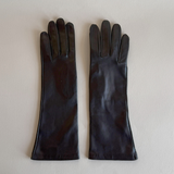 Italian Leather and Silk Long Gloves I Made in Tuscany