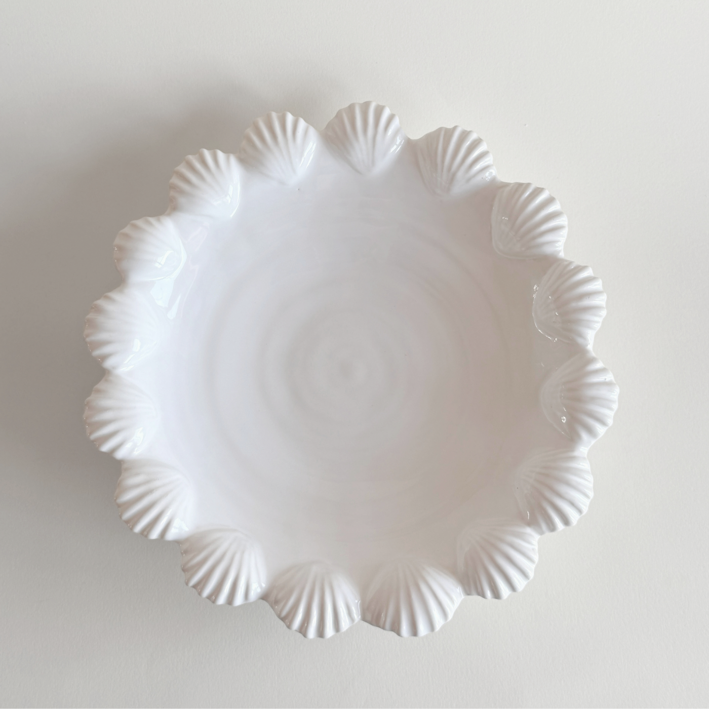 Shell Majolica Serving Plate 31 cm