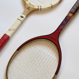 Vintage Wooden Tennis Rackets | Set of 2 · 1970s Italian