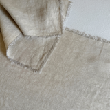 Fringed Linen Table Runner