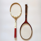 Vintage Wooden Tennis Rackets | Set of 2 · 1970s Italian
