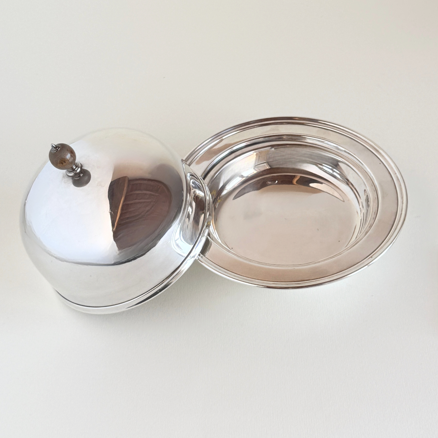 English Silver Plated Vegetable Dish | Antique · With Lid & Trays