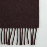 Luxury brown 100% cashmere throw blanket WARM WHISPER soft and warm