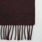 Luxury brown 100% cashmere throw blanket WARM WHISPER soft and warm