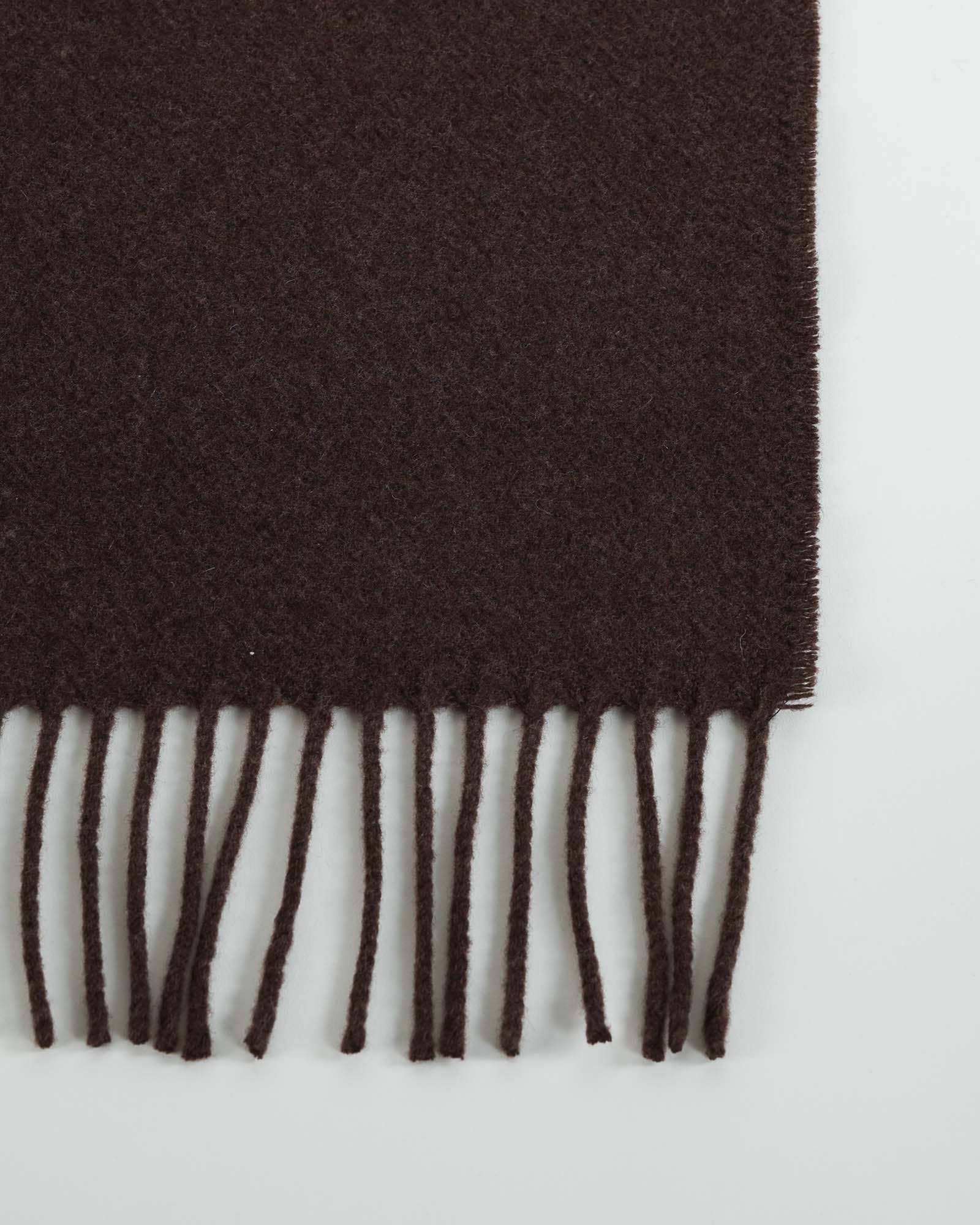 Luxury brown 100% cashmere throw blanket WARM WHISPER soft and warm