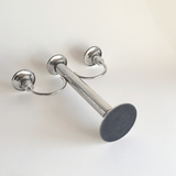 Stainless Steel Candle Holder | 3-Arm · Art Deco · 25 cm