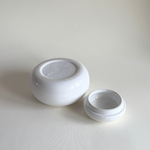 L'Officina Pre-Loved lidded candy box in white porcelain for the sideboard or dressing table