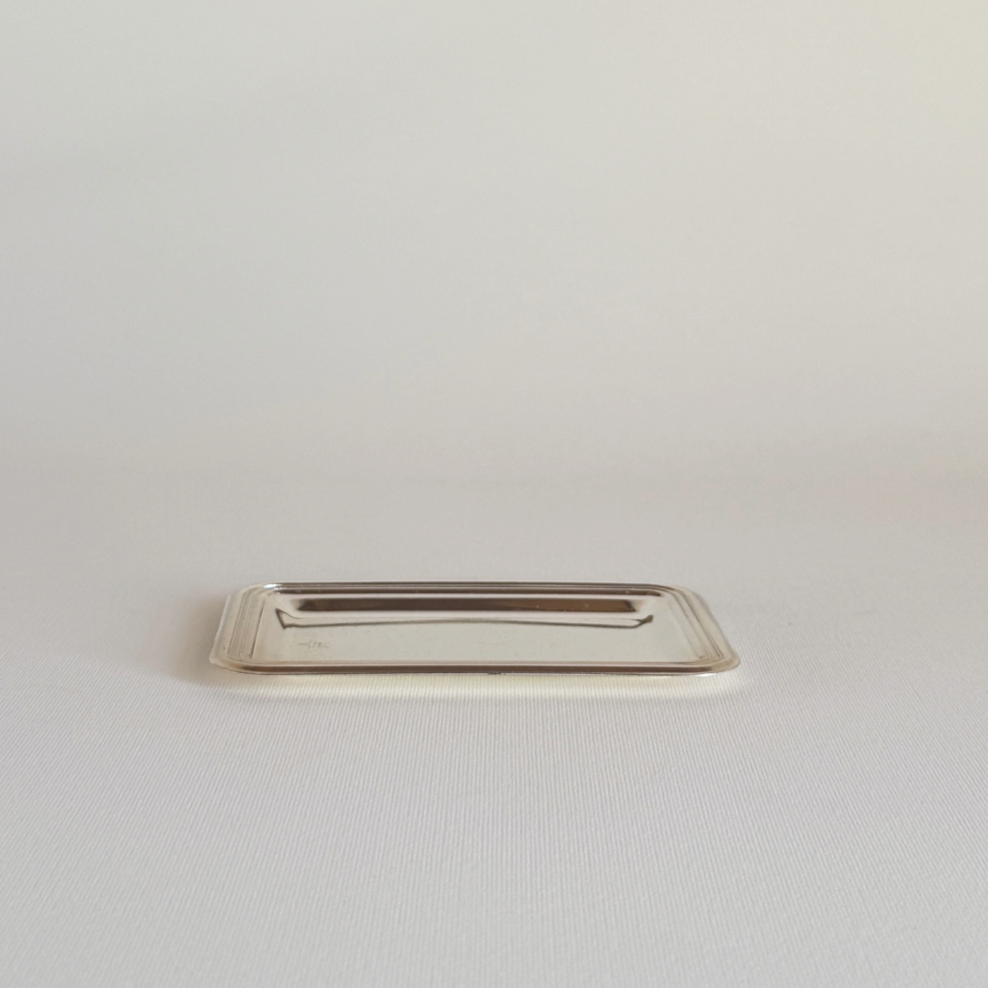 Coupelle Rectangulaire en Métal Argenté | 11,5 × 8 cm