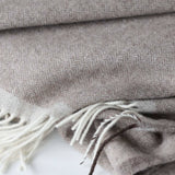 Merino Wool Throw Blanket | Taupe · 200 × 140 cm